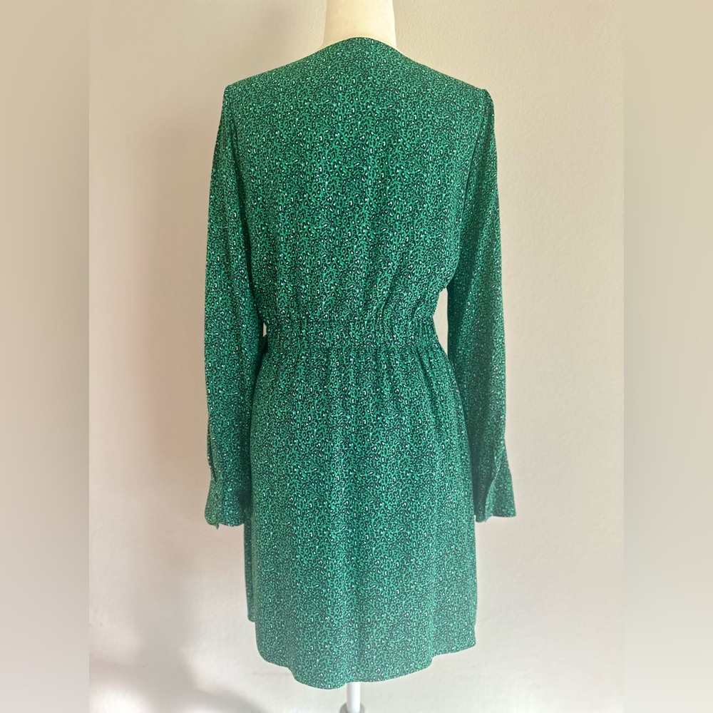 SANCTUARY WOMEN'S STAY THE NIGHT PRINTED WRAP DRESS GREEN - Picture 7 of 9
